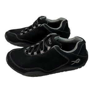KURU Chicane Shoes Mens Size 7 Wide Black Nubuck Walking Comfort Hiking Sneakers